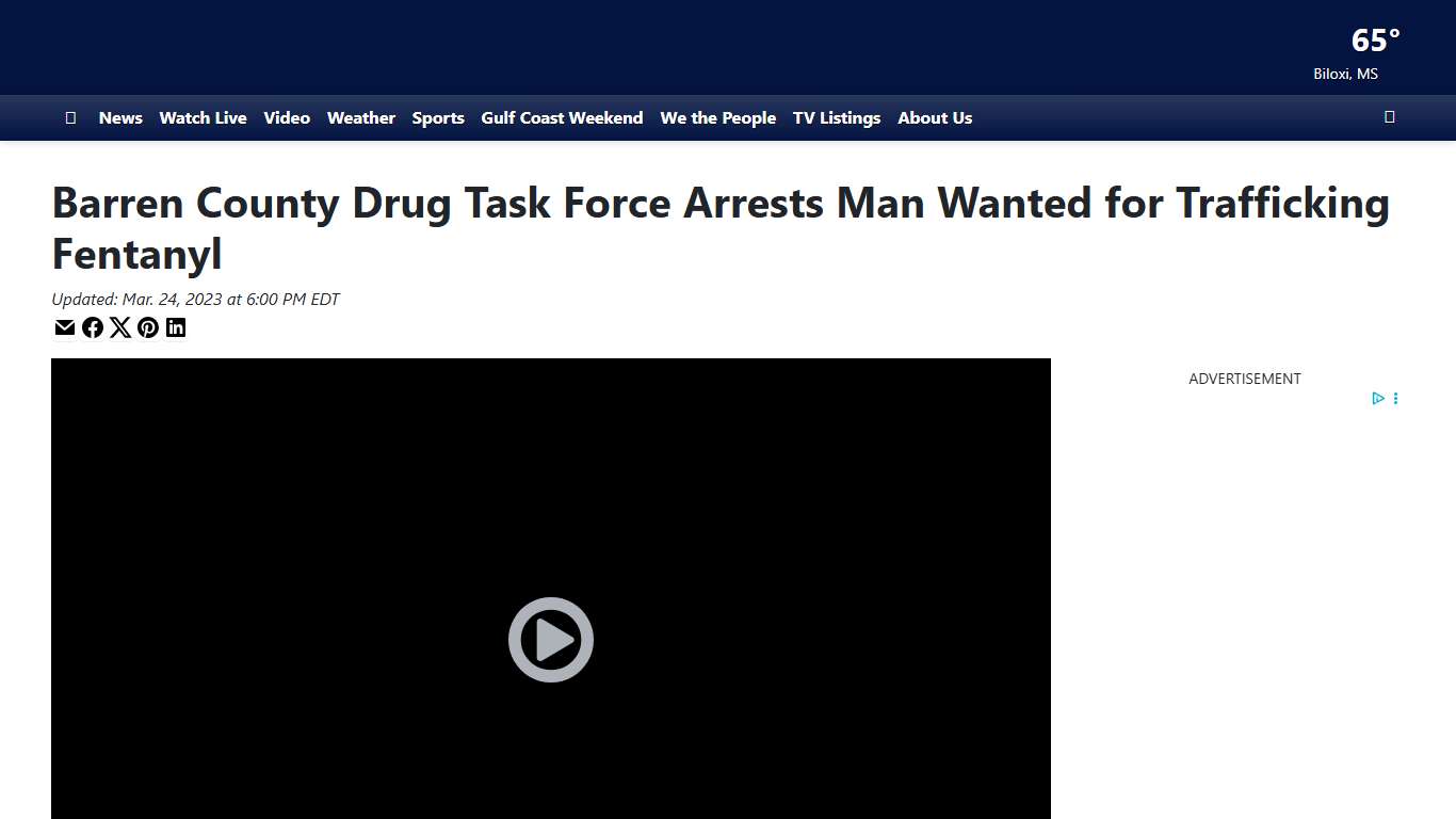 Barren County Drug Task Force Arrests Man Wanted for Trafficking Fentanyl